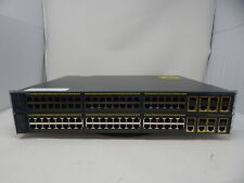 Lot of 2 Cisco Catalyst 2960G 48 Port Networking Switch WS-C2960G-48TC-L picture