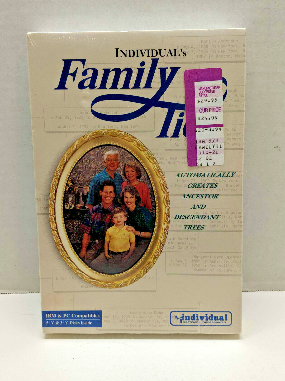 Vintage Software Individual\'s Family Ties on 3.5\