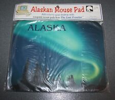 Vintage late 90's Alaskan Mouse Pad: Green Northern lights (aurora borealis) NEW picture