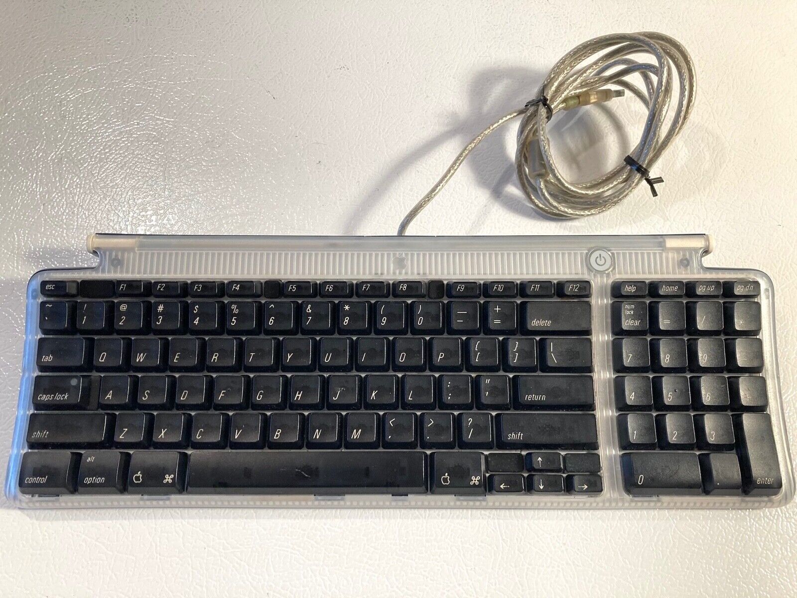 Vintage Apple M2452 Graphite USB Keyboard - 1999