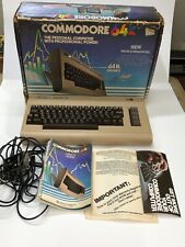 Commodore 64 Computer & Manual With Original Box No Monitor or Power Cord picture