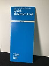 Vintage IBM DOS 3.1 PC XT AT Quick Reference Card 6138562 picture