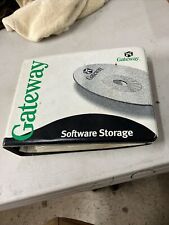 Vintage Gateway Software Disc Storage Binder w/ System Restore CD & Works Suite picture