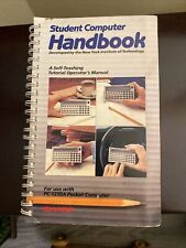 Vintage 1983 Student Pocket Computer Handbook NYIT Rare Sharp PC-1250A Manual picture