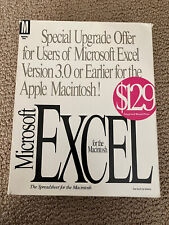 Vintage OEM Microsoft Excel Version 4.0 For Apple Macintosh - complete picture