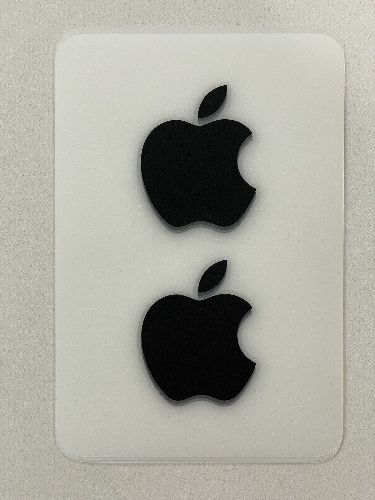 NEW Black Apple Logo Sticker Decal - Genuine OEM - Includes 2 Stickers - Large