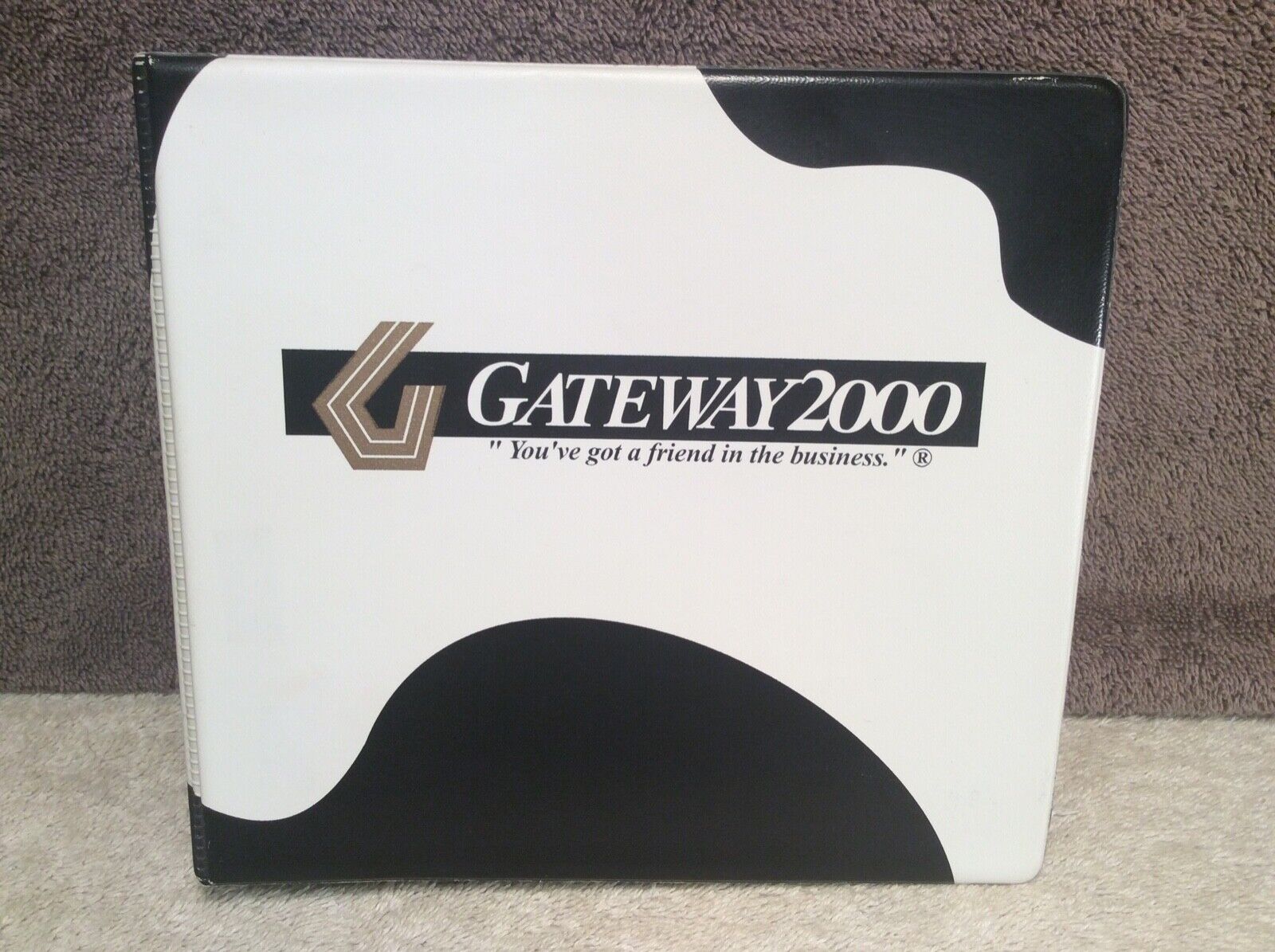 Gateway 2000 Vintage Disc Case 7 Double-Sided Pages Holds 14 Discs Case Only