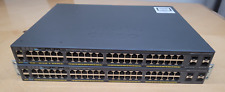Lot of 2 CISCO CATALYST 2960-X SERIES WS-C2960X-48FPS-L V04 picture