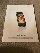Vintage 2009 APPLE iPHONE 3G-S 3GS Poster Print Ad 