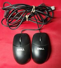 2X Vintage DELL Trackball USB Mouse 0YH933 MO56UC 2-Button Scroll Wheel Lot of 2 picture
