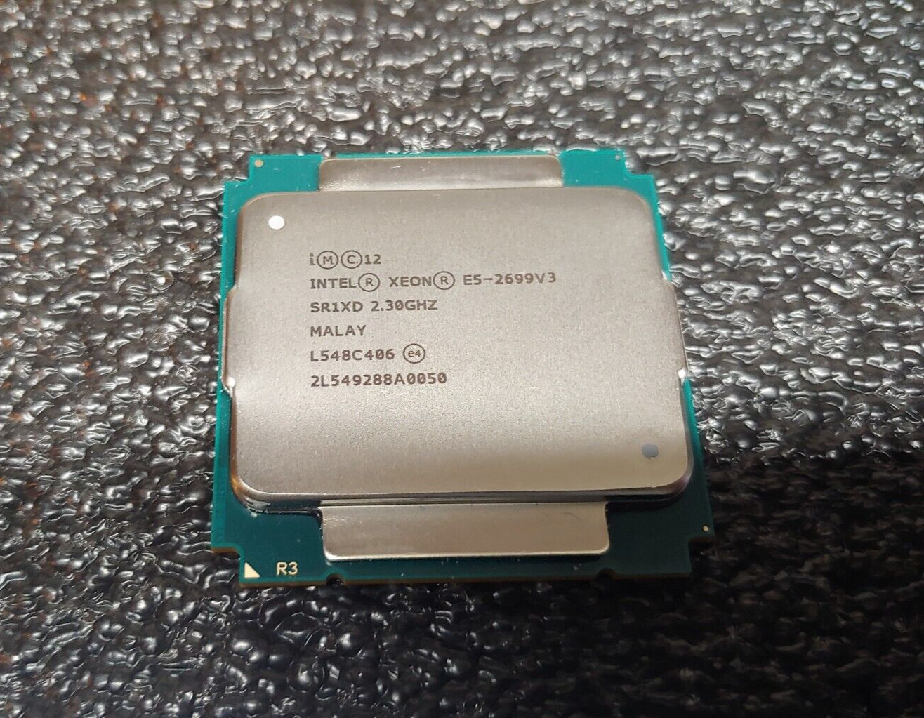INTEL SR1XD XEON E5-2699V3 CPU PROCESSOR 2699 V3 2.30GHZ 45M 18 CORES 145W