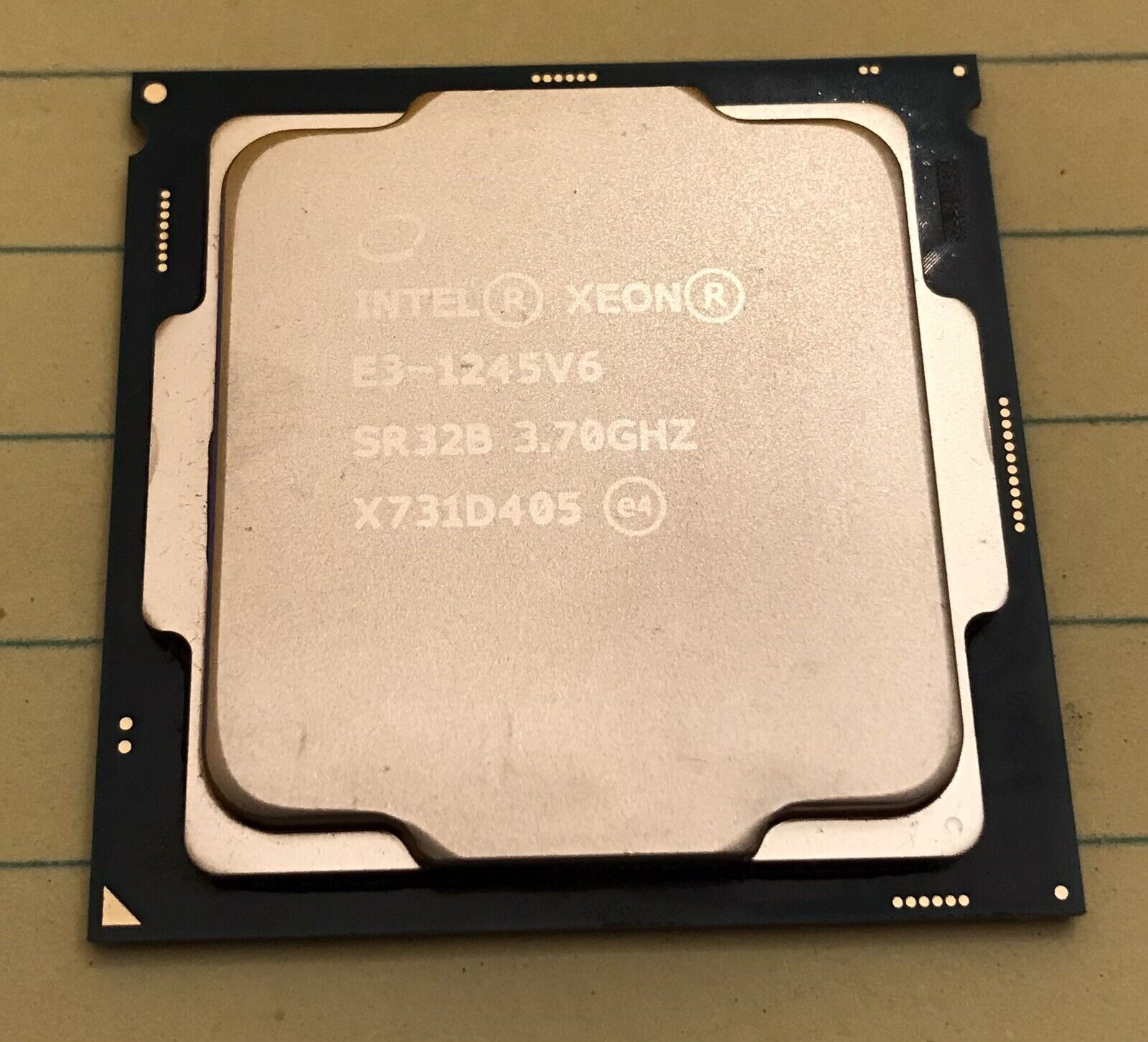 CPU Processor Intel Xeon E3-1245 V6 3.7GHz 4xCore SR32B 