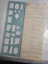 VINTAGE IBM BASIC FLOWCHARTING TEMPLATE ANSI DRAFTING PROGRAMMING SYSTEMS  *Note picture