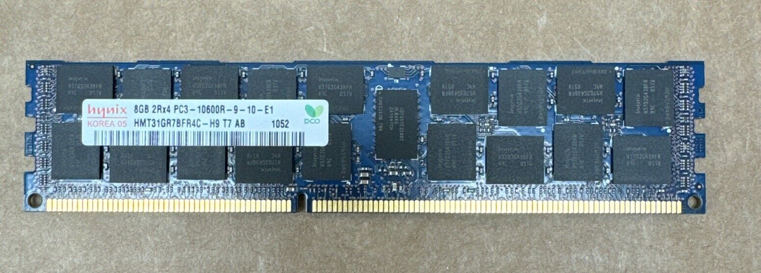 8GB Hynix HMT31GR7BFR4C-H9 Memory RAM, 2Rx4 PC3-10600R
