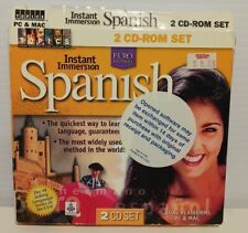 Instant Immersion Spanish, 2 CD Rom Set, PC & Mac Vintage Computer Software picture