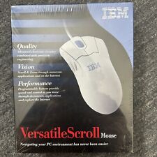 Vintage IBM Versatile Scroll Computer Mouse PS2 Wired  09N5513 New Sealed picture
