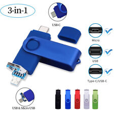 2TB 1TB 256GB 64GB Dual Type-C USB Flash Drive Memory Stick For Android Samsung picture