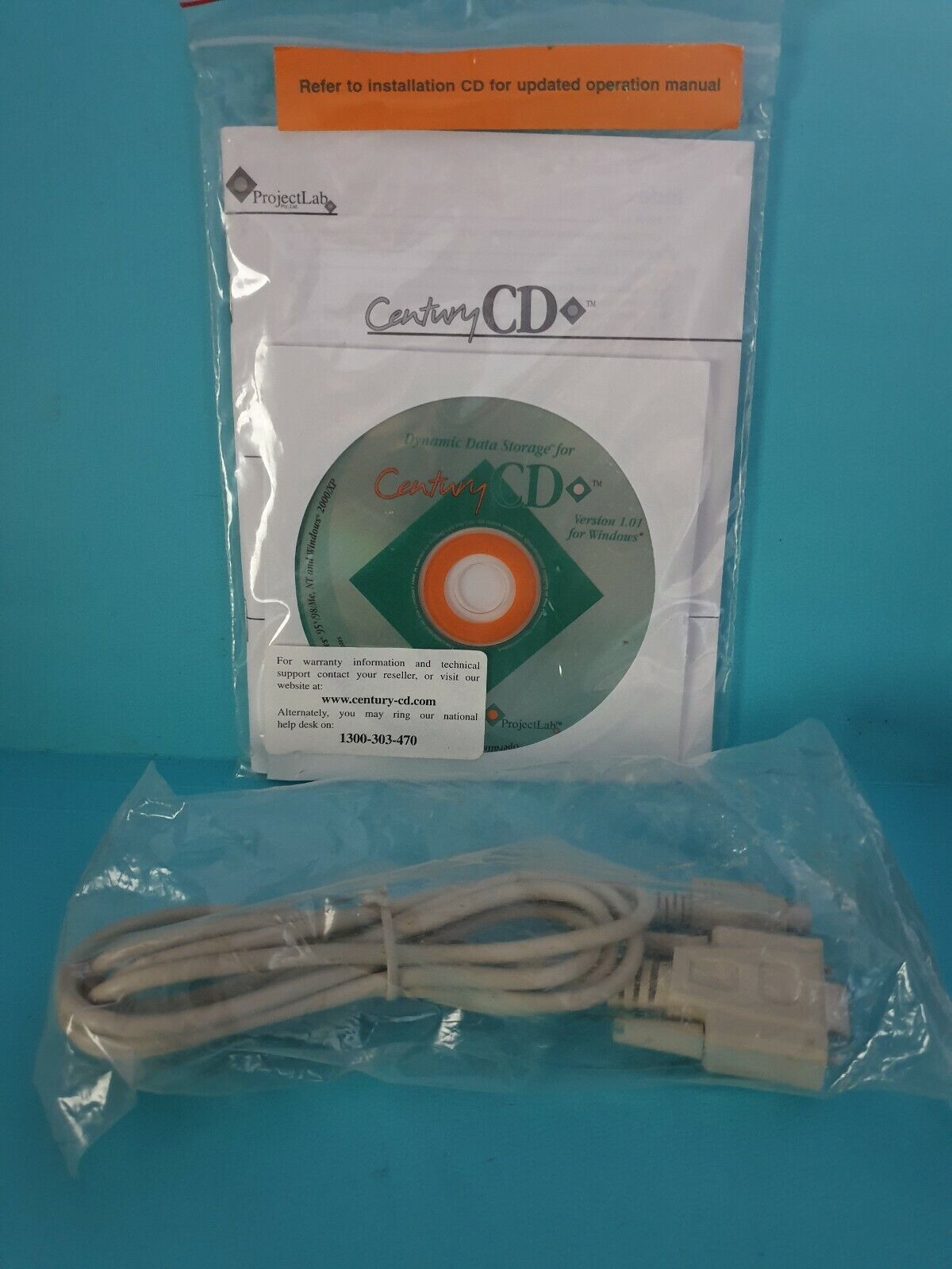 Project Labs Century CD 🕹️INSTALLATION disc and cord 🕹️FREE POST