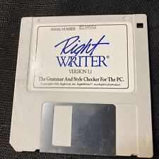 Vintage Computer Software Right Writer Version 1.1  Floppy picture
