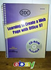 VINTAGE Learn To Create A Web Page W Office 97 Book & PC Program SOFTWARE New  picture