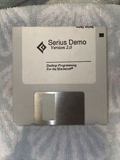 Vintage Serius Demo Version 2.0 3.5” Floppy Disk Desktop Programming Macintosh  picture