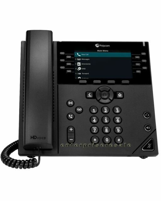 Polycom VVX 400 Gigabit Display IP VoIP Desk Phone 2201-46104-001 Complete
