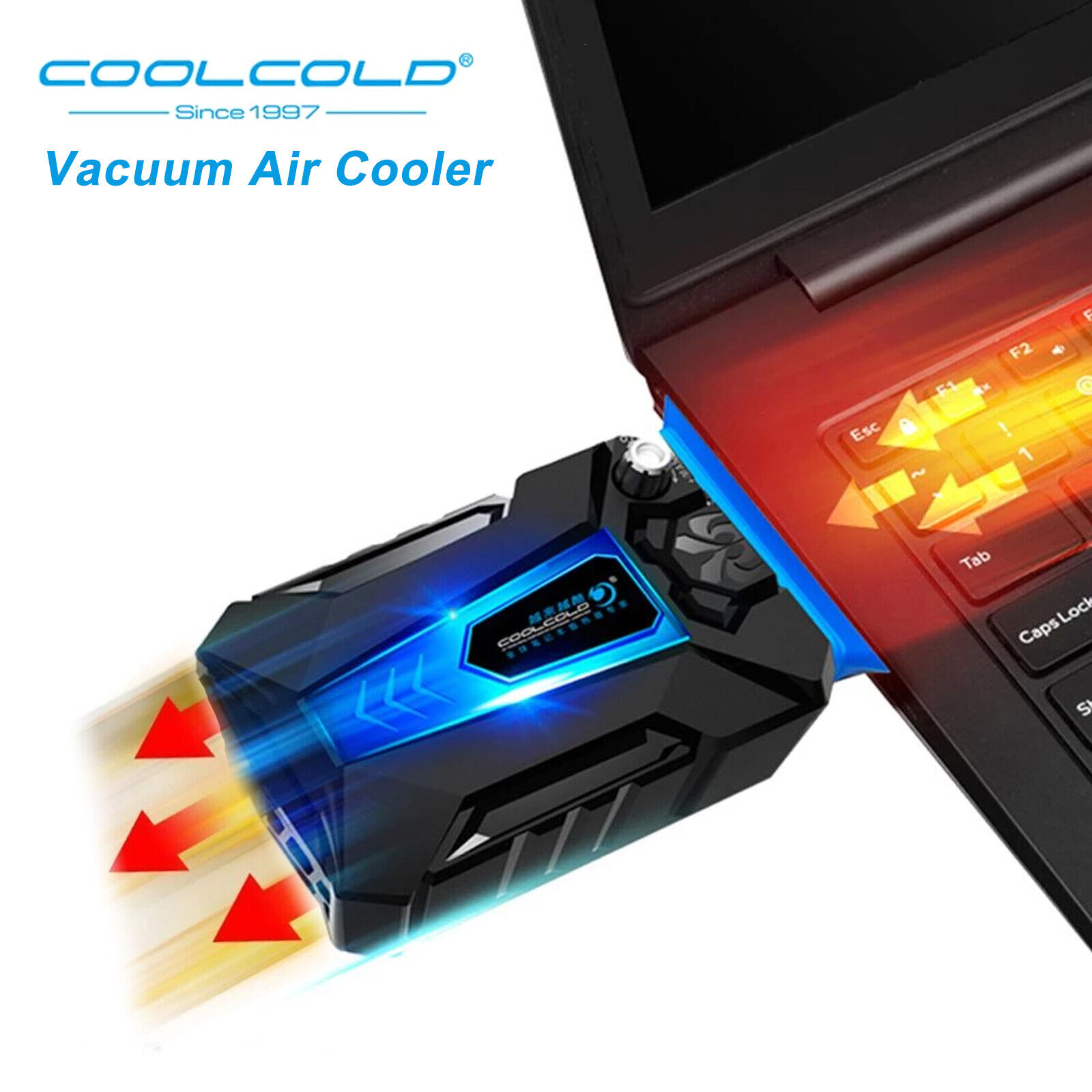 USB Laptop Cooler Air Extracting Cooling Vacuum Fan Radiator for Notebook R8H1