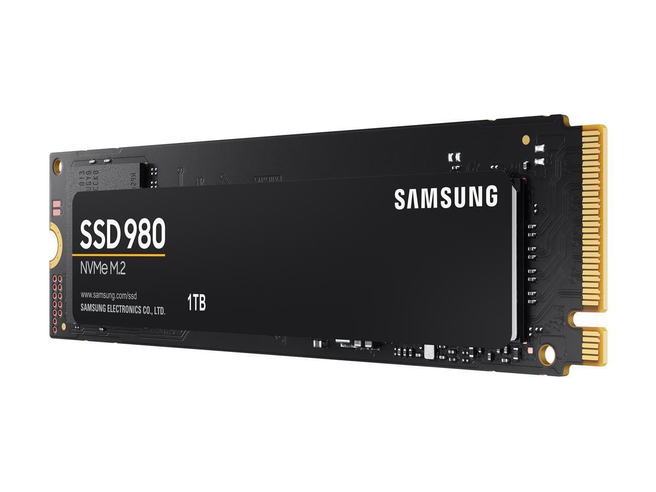 SAMSUNG 980 1TB M.2 2280 PCI-e 3.0 x4, NVMe 1.4 V-NAND MLC Internal SSD