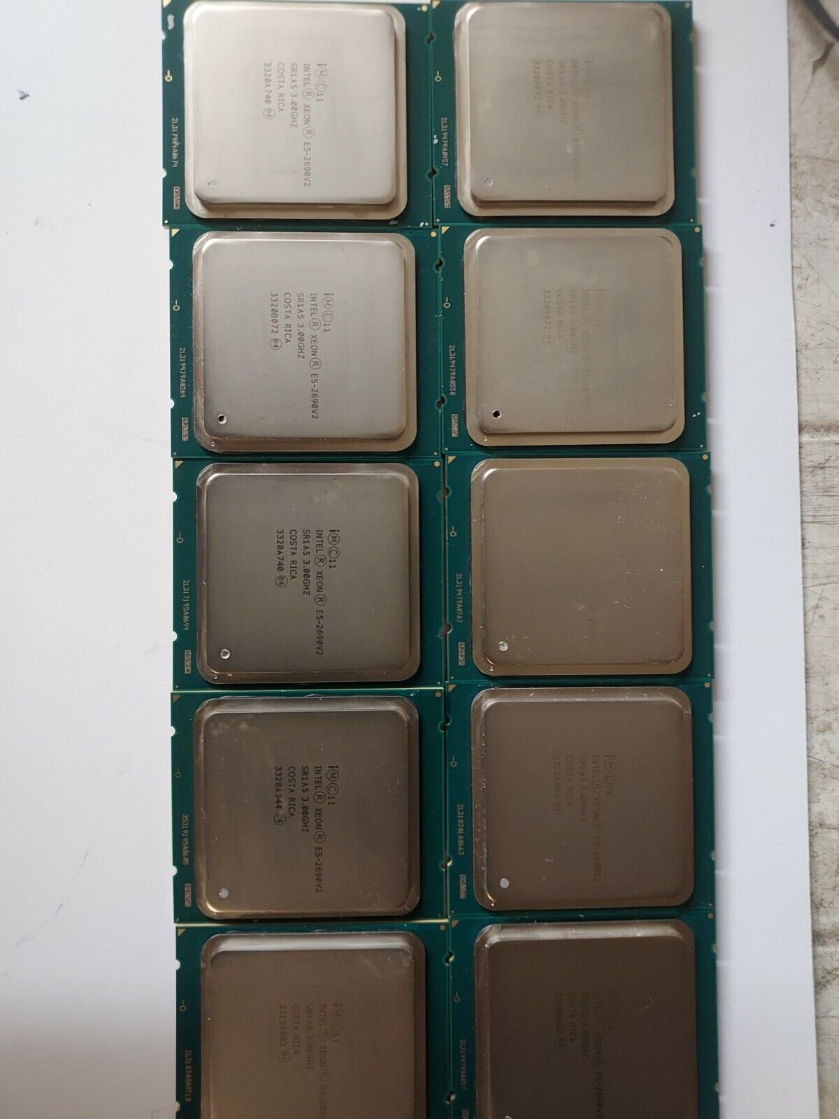 LOT OF 10 Intel Xeon E5-2690 V2 10-Core 3.00GHz CPU Server Processor LGA2011 