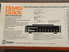 Hayes SmartModem 1200 External Modem Power Cord Manual Box For Vintage Computer  picture