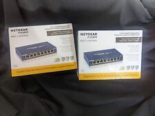 (1) NETGEAR GS108 Unmanaged 8 Port Standalone Gigabit Ethernet Switch (2) QTY picture