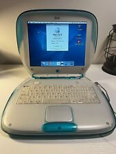Vintage Apple Blueberry Clamshell iBook G3 300MHz 288MB OS X 10 DVD 3GB HDD WiFi picture