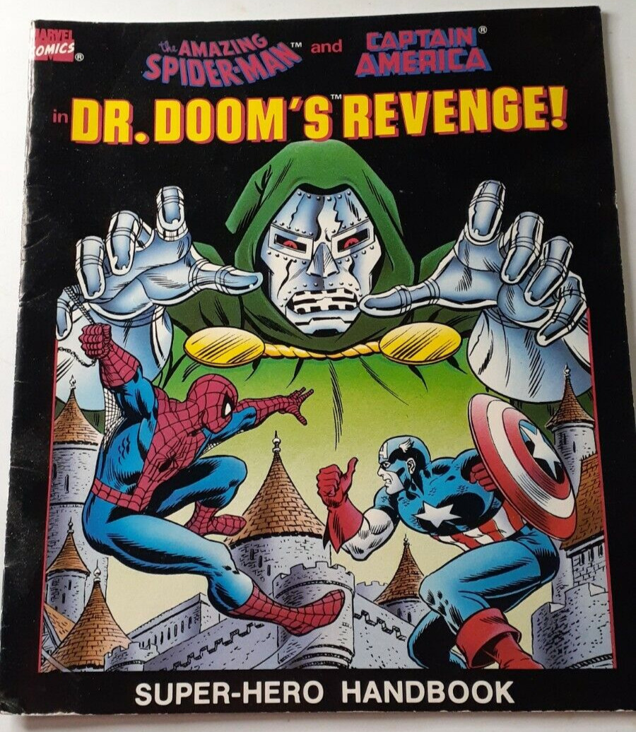 Paragon Software 1989 Commodore 64 Dr. Doom's Revenge Super Hero Handbook
