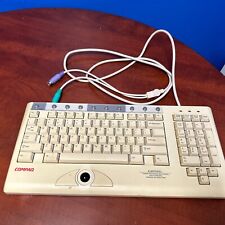 Vintage COMPAQ KB-9968 QWERTY Computer Keyboard With Trackball (011124CF-1) picture