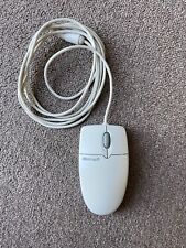 Vintage Microsoft Wheel Track Ball Mouse Serial PS/2 compatible X03-53717 picture