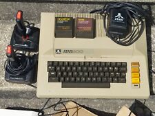 ATARI 800 Vintage Home Computer Console W/ Joysticks and 2 Cartridges (UNTESTED) picture