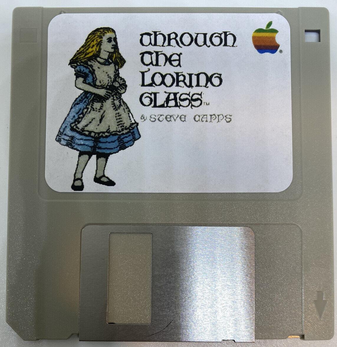 Vintage Apple Macintosh Game Alice Through The Looking Glass 400k Floppy Disk