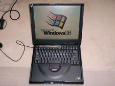 Vintage IBM Thinkpad 2621 Laptop Windows 98 SE Gaming, Floppy Serial, Working picture