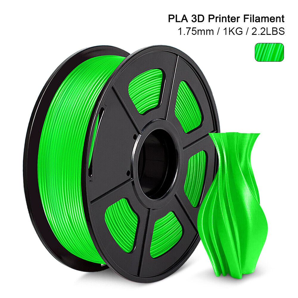 Beliveer 3D Printer Filament PLA Green 1KG/Roll 1.75mm with Vacuum Package
