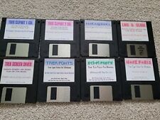 Vintage (8) Floppy Disks: Fonts & Graphics Trek, Lois & Clark, Fantasy, ClipArt picture