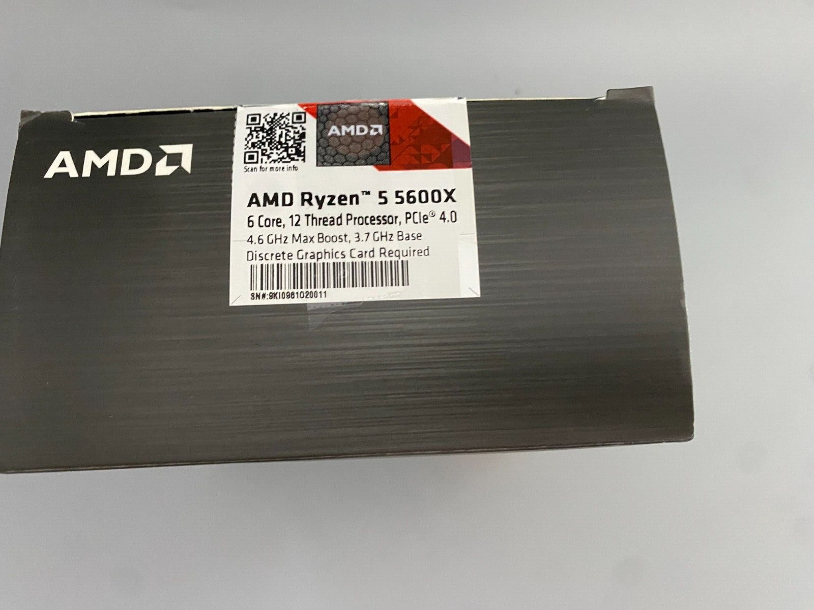 AMD Ryzen 5 5600X Desktop Processor (4.6GHz, 6 Cores, Socket AM4) Open Box