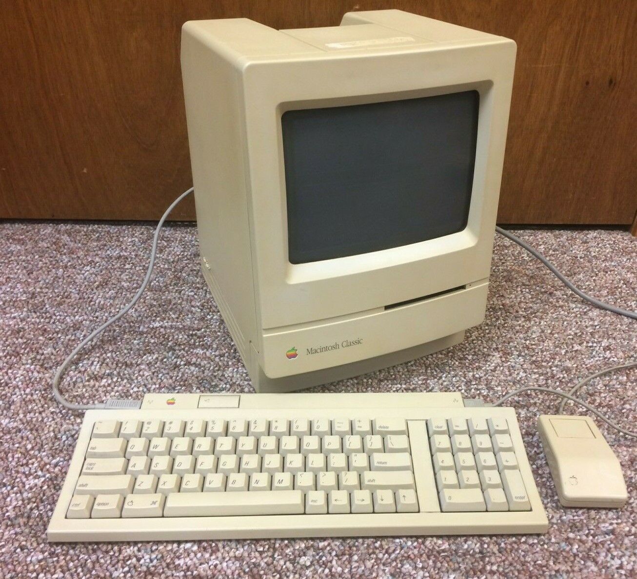 Vintage Apple Macintosh Classic M1420 - Powers On + Keyboard & Mouse PLEASE READ