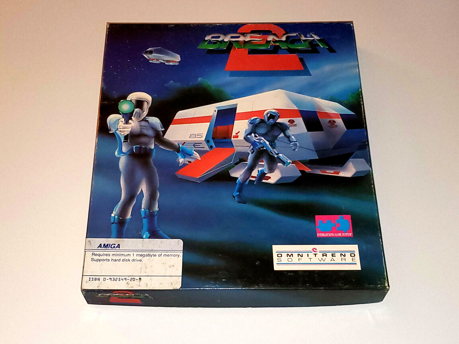Breach II 2 (Amiga, 1990) Rare Cover Art, Vintage Game