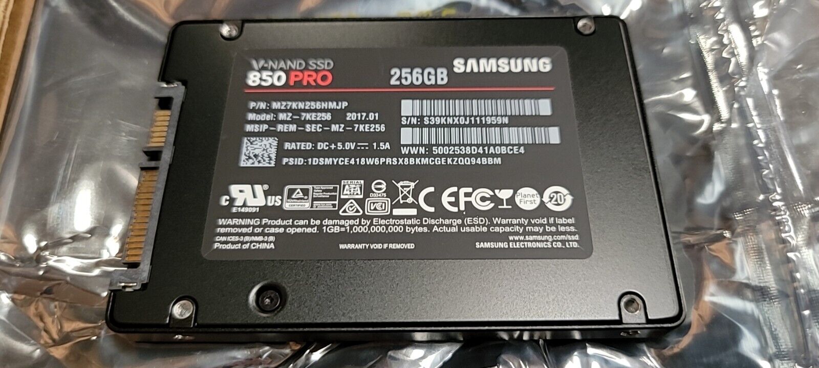 Samsung 850 PRO 256GB 2.5