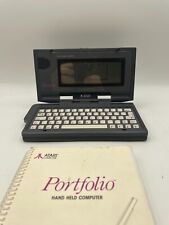 Vintage Atari HPC 004 Portfolio Computer With Owners Manual / Tested & Working picture