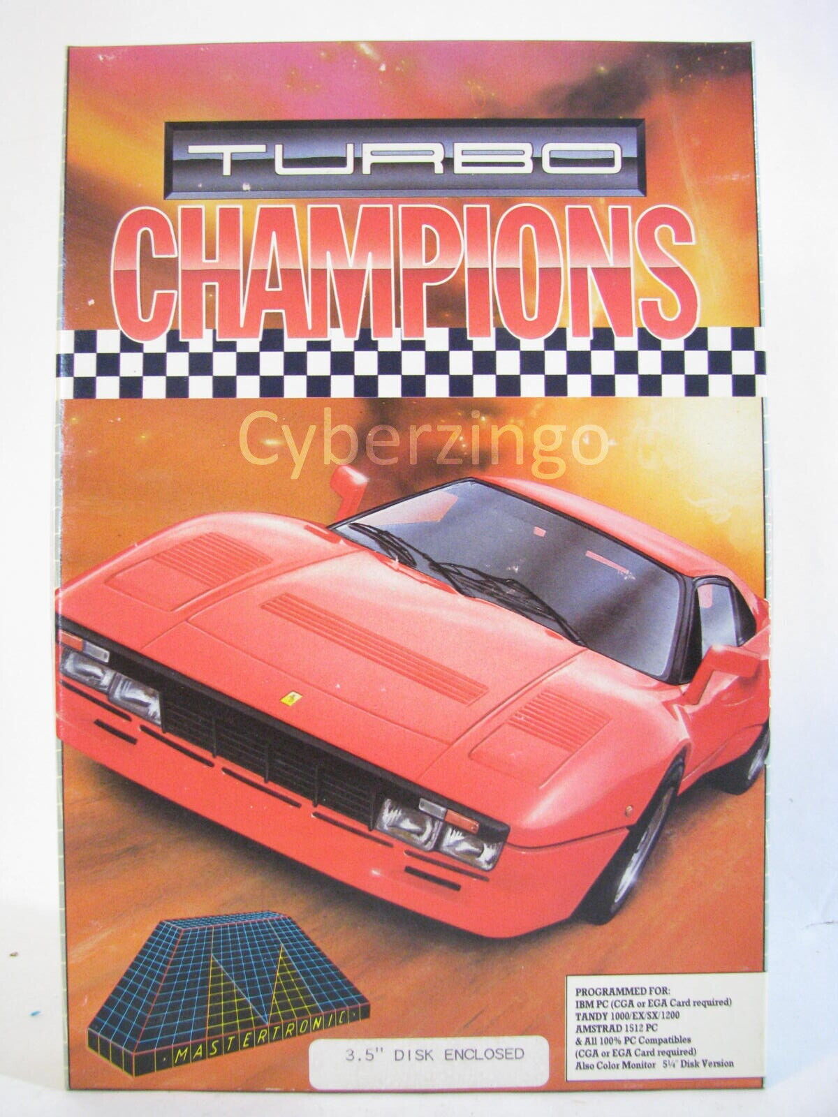 Turbo Champions Computer Game Mastertronic Vintage Software With 3 1/2\