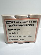Vintage TIMEX SINCLAIR 2040 Personal Printer Thermal Paper (4.3
