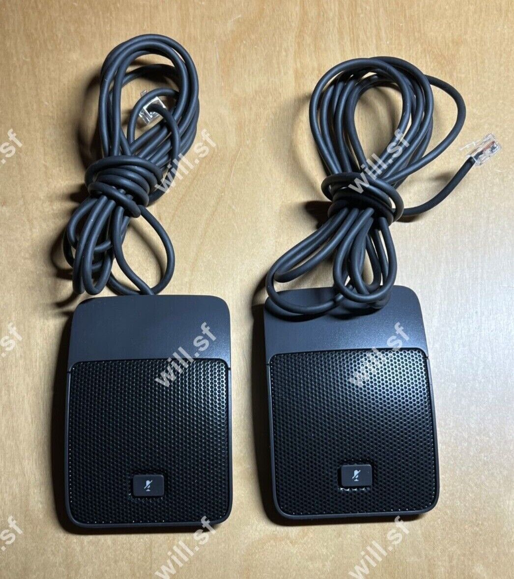 Lot of 2 - Genuine Cisco Wired Microphones CP-MIC-WIRED-S for CP-8831 Phone VoIP