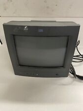 Vintage IBM G54 Black CRT Monitor Tested Powers Up Check Signal Cable Flashes picture