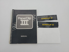 Vintage PaperClip III [3] Commodore 64/128 Floppy Disk Computer Program & manual picture